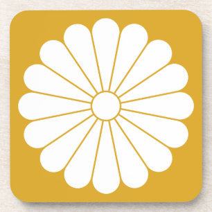 Chrysantheme mit sechzehn Blättern Getränkeuntersetzer