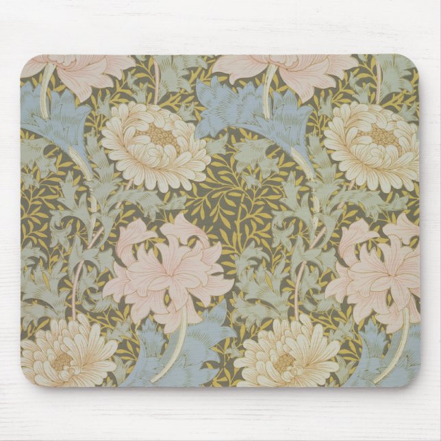 "Chrysantheme" Tapete, 1876 (Tapete) Mousepad (Vorne)