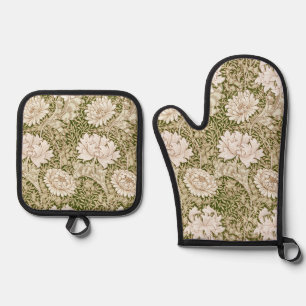 Chrysantheme, William Morris Ofenhandschuh & Topflappen-Set