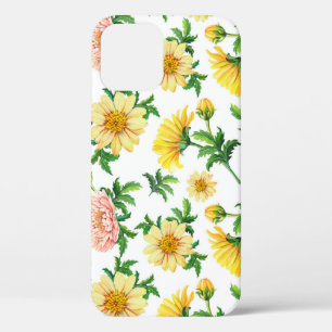 Chrysanthemen Aquarell: Nahtloses florales Design Case-Mate iPhone Hülle