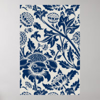 Chrysanthemen-Blumenmuster William Morris