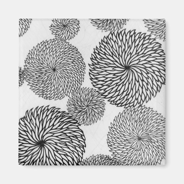 Chrysanthemen der japanischen Schule Magnet (Vorne)