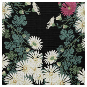 Chrysanthemen, fließendes Wasser, Zen japanischer  Stoff
