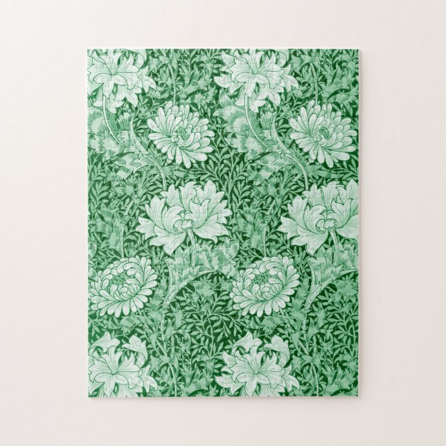 Chrysanthemen Grün, William Morris (Vertikal)