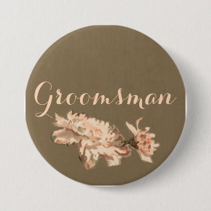 Chrysanthemen in einem Trauzeuge Button