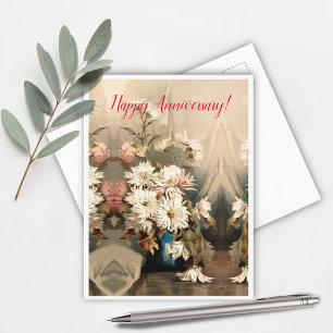 Chrysanthemen, Jubiläum  Postkarte