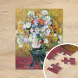 Chrysanthemen | Renoir Fine Art<br><div class="desc">Im maßgeschneiderten Puzzle finden Sie Chrysanthemen des französischen Impressionisten Pierre-Auguste Renoir. Die Malerei stellt ein abstraktes impressionistisches Stillleben von Blume vor einem farbenfrohen rosa und gelben Hintergrund dar. Klicken Sie auf Anpassen,  um das Design zu personalisieren.</div>