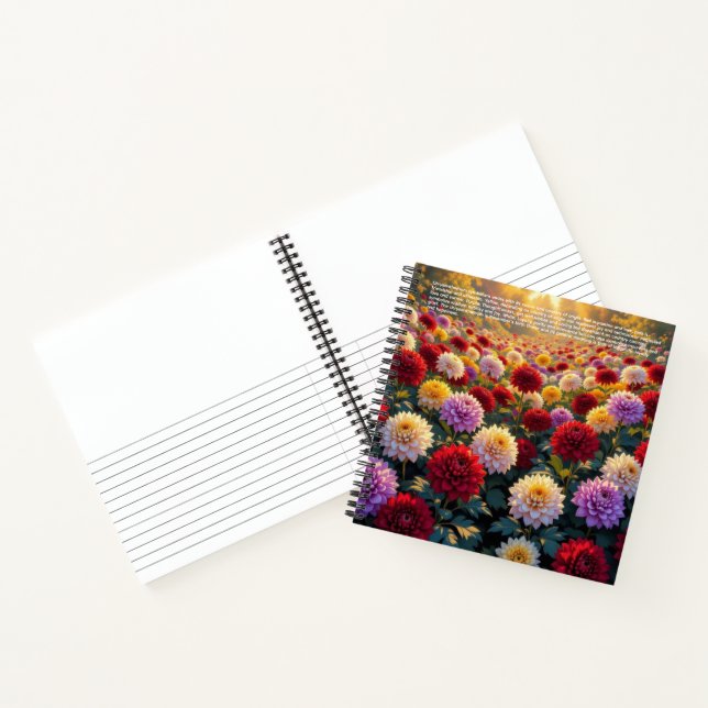 Chrysanthemen-Symbolik Notizbuch (Innenseite)