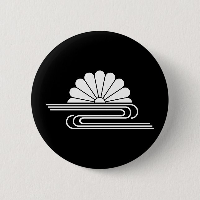 Chrysanthemenwasser Button (Vorderseite)