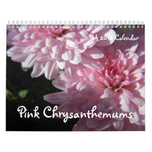 Chrysanthèmes roses, un calendrier 2012