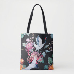Chrysanthemum Aquarellmuster Tasche