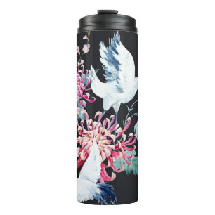 Chrysanthemum Aquarellmuster Thermosbecher