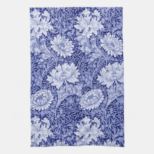 Chrysanthemum Blue, William Morris Geschirrtuch
