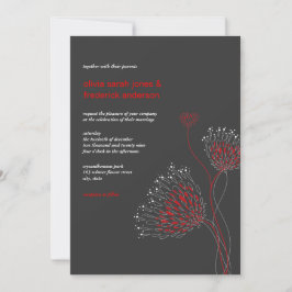 Chrysanthemum Blume Floral Elegante Hochzeit Einladung