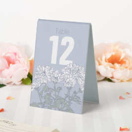 Chrysanthemum Blume Hochzeit Tischnummern Tischaufsteller