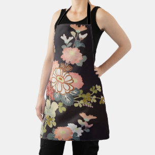 Chrysanthemum Blume, japanisches Design Schürze