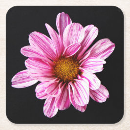 Chrysanthemum Blume Küstenercnm Rechteckiger Pappuntersetzer