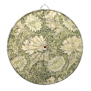 Chrysanthemum Blume Pattern (von William Morris) Dartscheibe