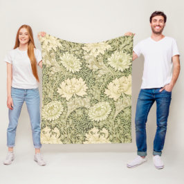 Chrysanthemum Blume Pattern (von William Morris) Fleecedecke