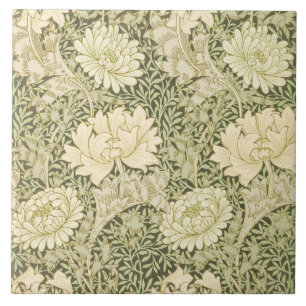 Chrysanthemum Blume Pattern (von William Morris) Fliese