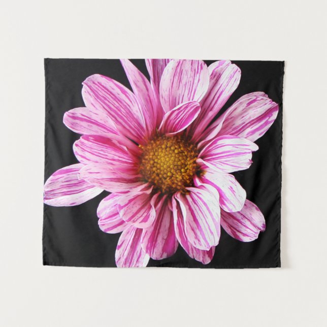Chrysanthemum Blume wtcna Wandteppich (Vorderseite (Horizontal))