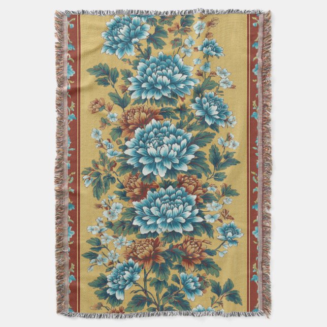 Chrysanthemum Elegy Decke (Vorderseite Vertikal)