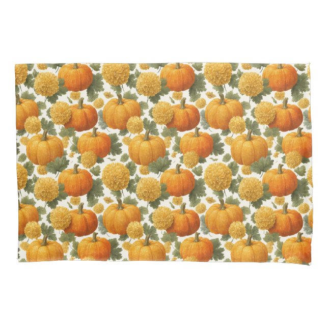 Chrysanthemum Fall Design Kissenbezug (Vorderseite)