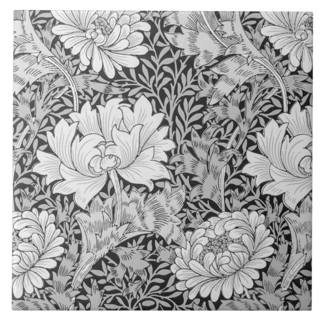 Chrysanthemum Gray, William Morris Fliese (Vorderseite)