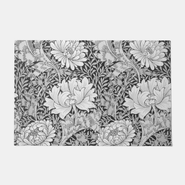 Chrysanthemum Gray, William Morris Fußmatte (Vorderseite)