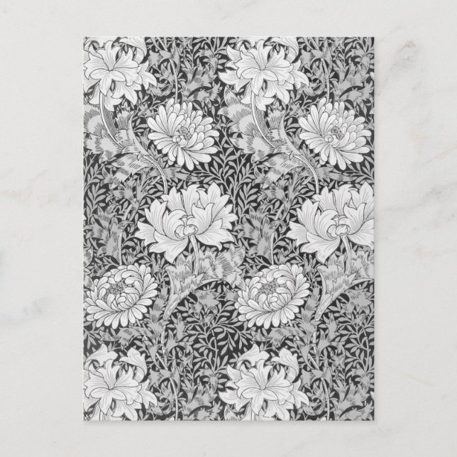 Chrysanthemum Gray, William Morris Postkarte (Vorderseite)