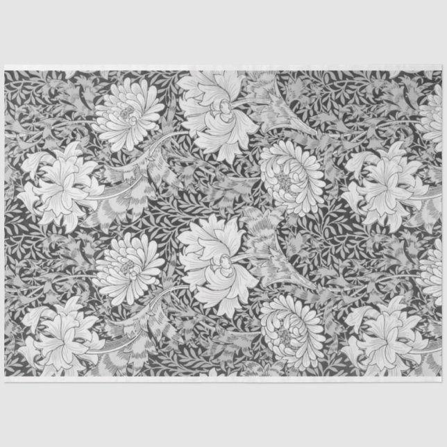 Chrysanthemum Gray, William Morris Seidenpapier (Vorderseite)
