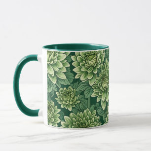 Chrysanthemum grüne Blume Tasse