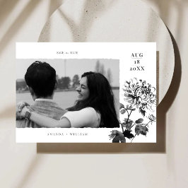 Chrysanthemum Ink Art Photo Enregistrer La Carte D