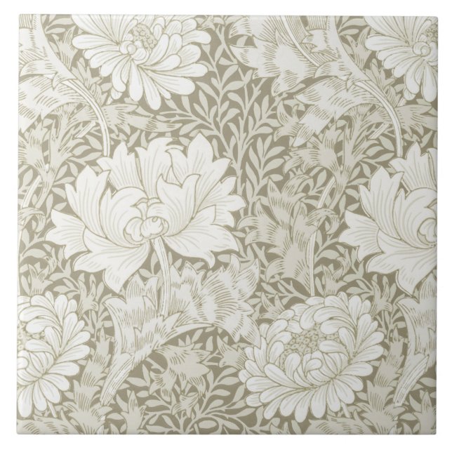 Chrysanthemum Ivory, William Morris Fliese (Vorderseite)