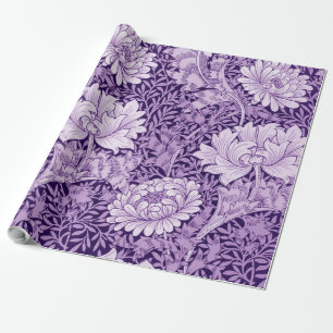 Chrysanthemum Lila, William Morris Geschenkpapier