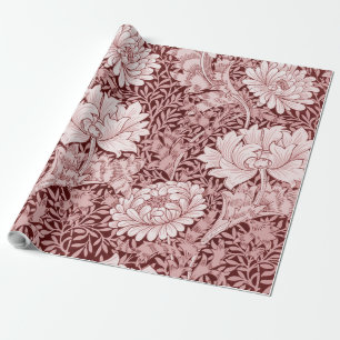 Chrysanthemum Maroon, William Morris Geschenkpapier