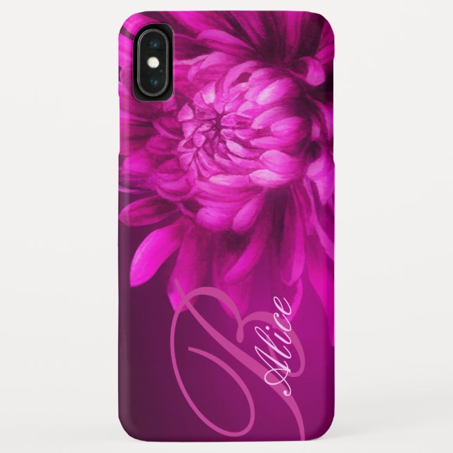 Chrysanthemum mauve benutzerdefiniertes iPhone-Geh Case-Mate iPhone Hülle (Rückseite)