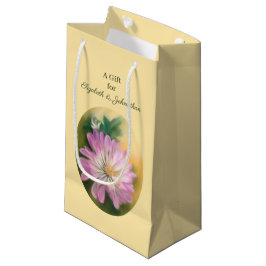 Chrysanthemum Pink und Cream Pastel Floral Kleine Geschenktüte
