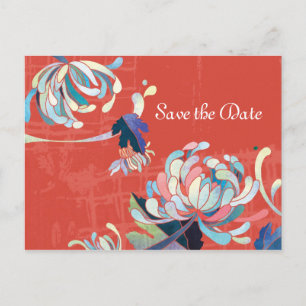 Chrysanthemum Save the Date Hochzeitkarten Ankündigungspostkarte