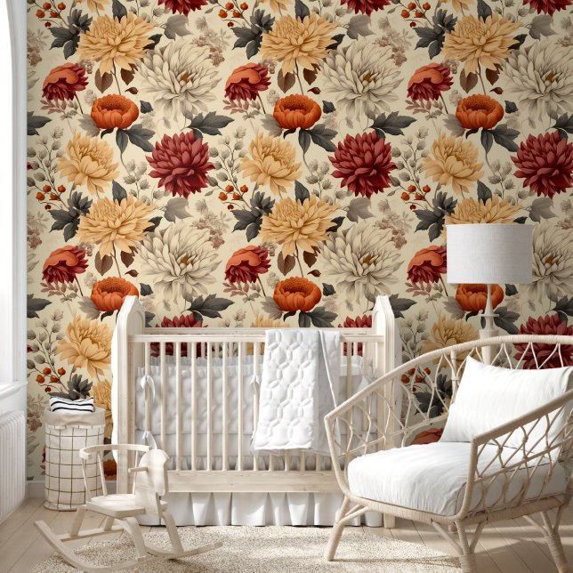 Chrysanthemum Symphony Tapete (Kinder)