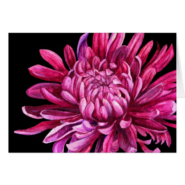 Chrysanthemum "The Opening" Tageskarte (Vorderseite (Horizontal))