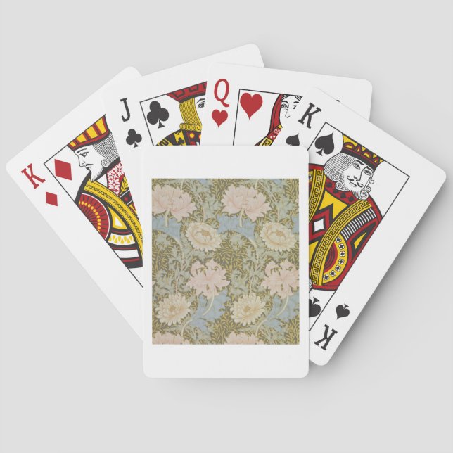 'Chrysanthemum' wallpaper, 1876 (wallpaper) Spielkarten (Rückseite)