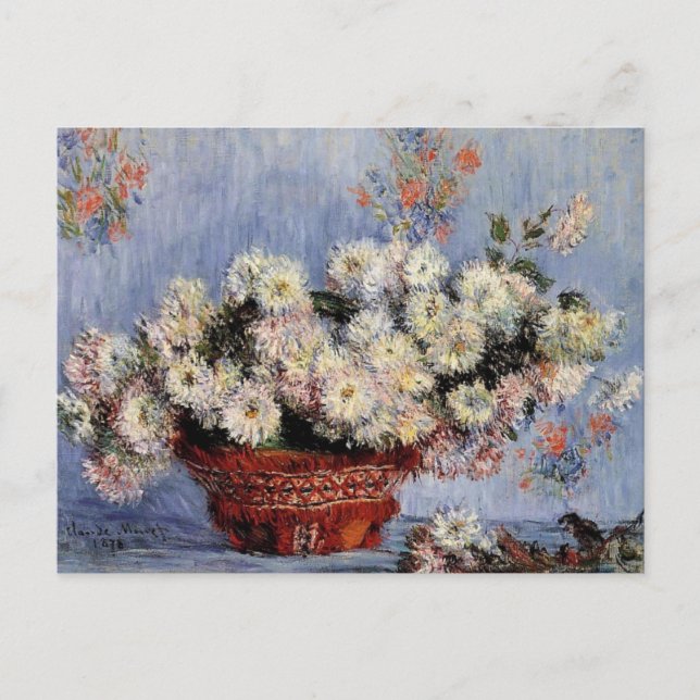 Chrysanthemums - Claude Monet Postkarte (Vorderseite)