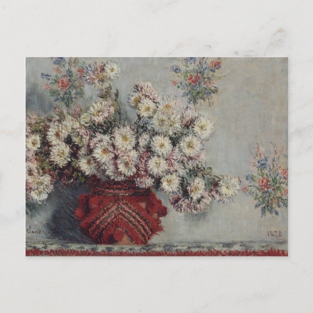Chrysanthemums - Claude Monet Postkarte (Vorderseite)