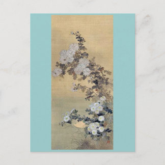 Chrysanthemums Ukiyoe Postkarte