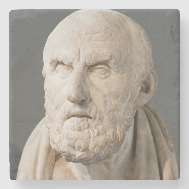 CHRYSIPPUS STEINMarmorstatue Steinuntersetzer (Vorderseite)