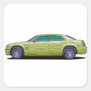 Chrysler 2006 300 quadratischer aufkleber