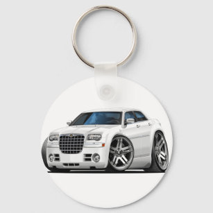 Chrysler 300 Weißwagen Schlüsselanhänger
