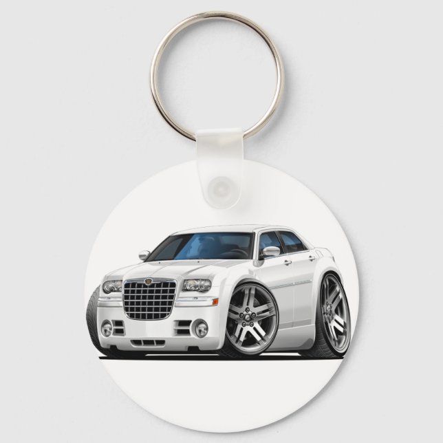 Chrysler 300 Weißwagen Schlüsselanhänger (Vorderseite)