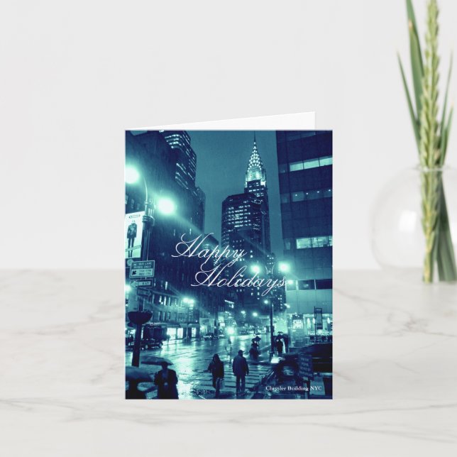 Chrysler construisant la carte bleue de vacances (Devant)